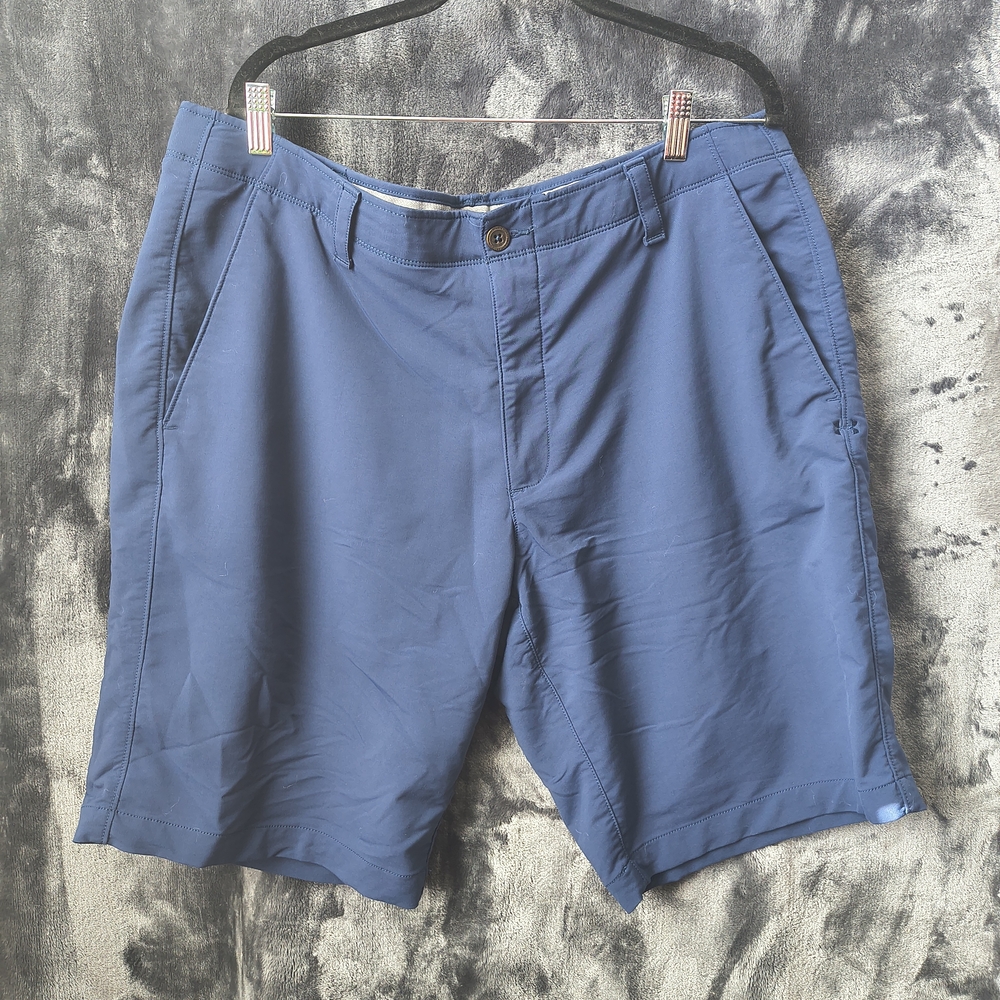 Under Armour Loose Performance Golf Shorts Men's 40 x 10 Navy Blue